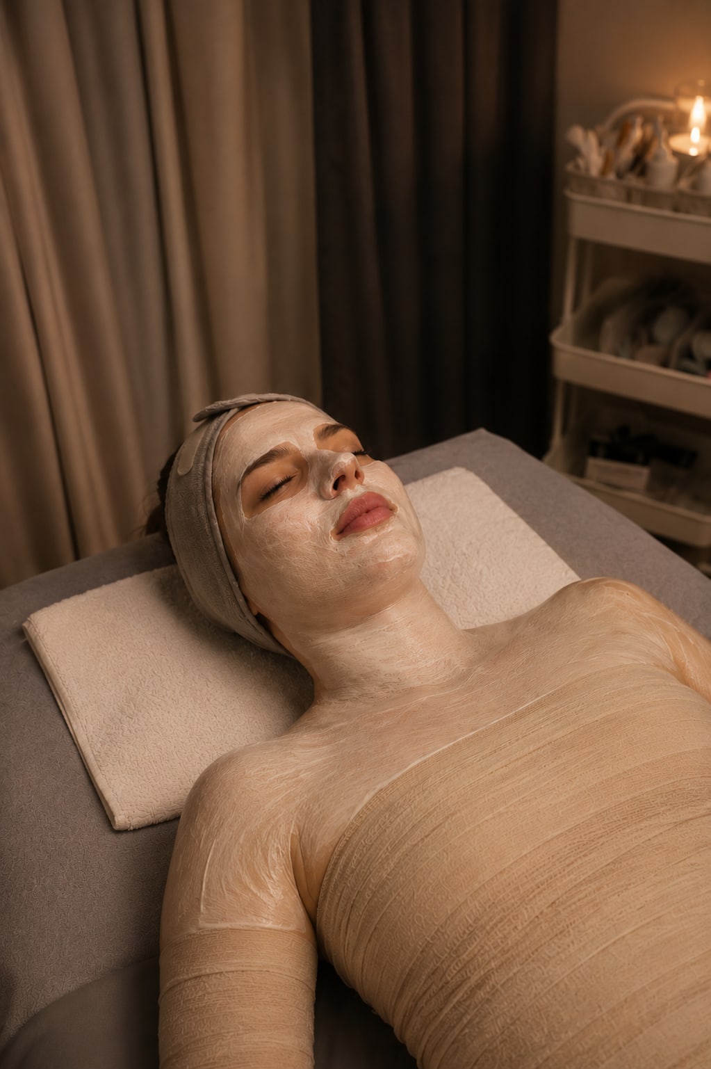 Self-care special with facial, body wrap, and lash tint at SBW Beauty in Peabody MA