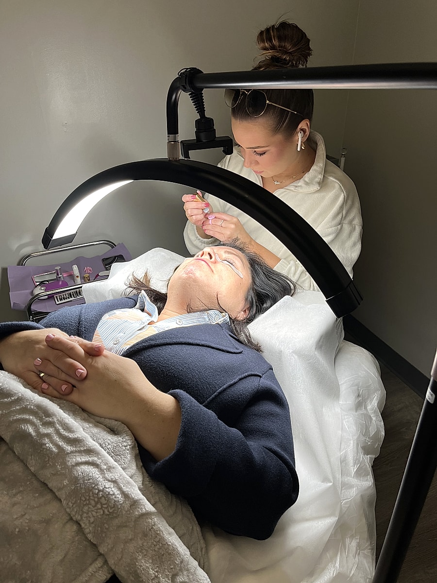 Volume fill eyelash extensions result at SBW Beauty