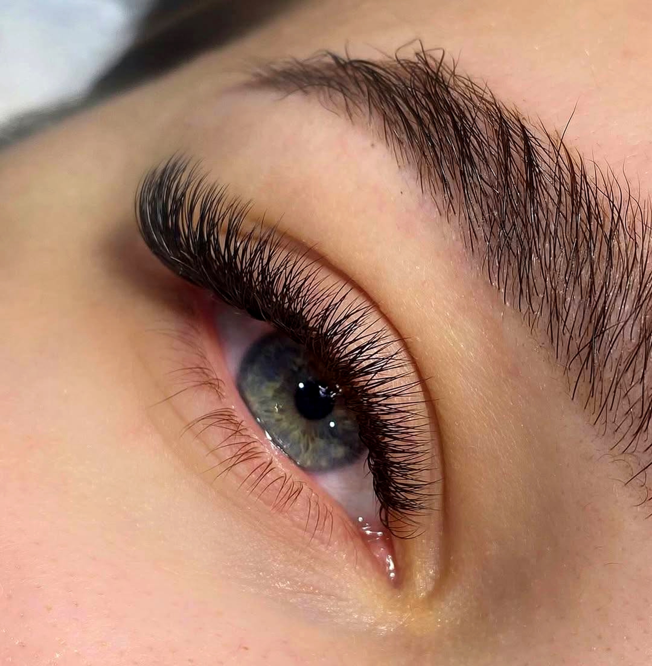 Volume eyelash extensions result